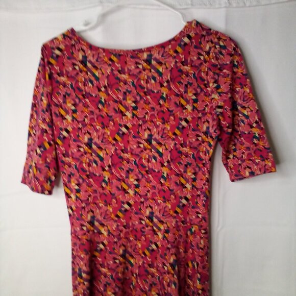 Lularoe Maxi Dress Women S Long Length Short Sleeve Pattern Colorful - Picture 12 of 16